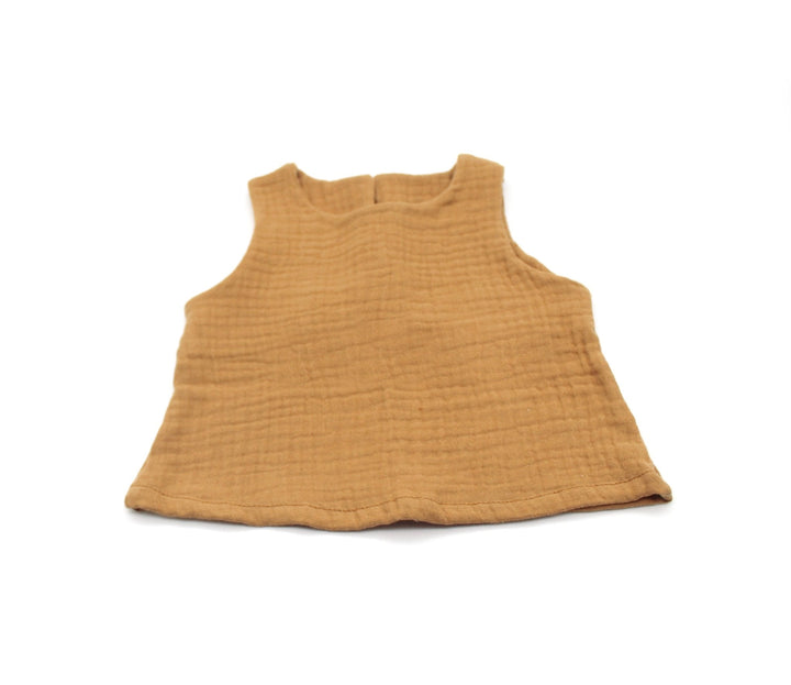 Muslin Summer Top - Camel 0 - 1 Year - AnnaKarinna