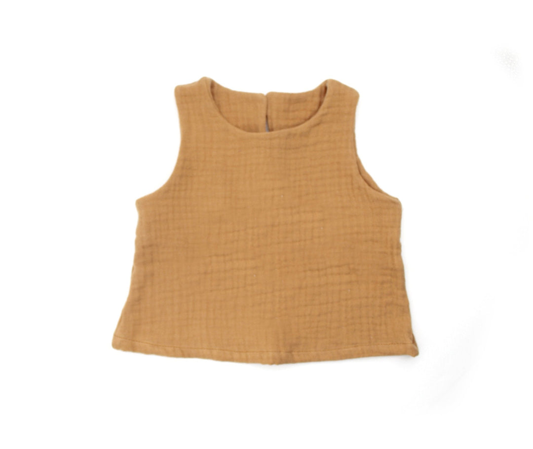 Muslin Summer Top - Camel 0 - 1 Year - AnnaKarinna