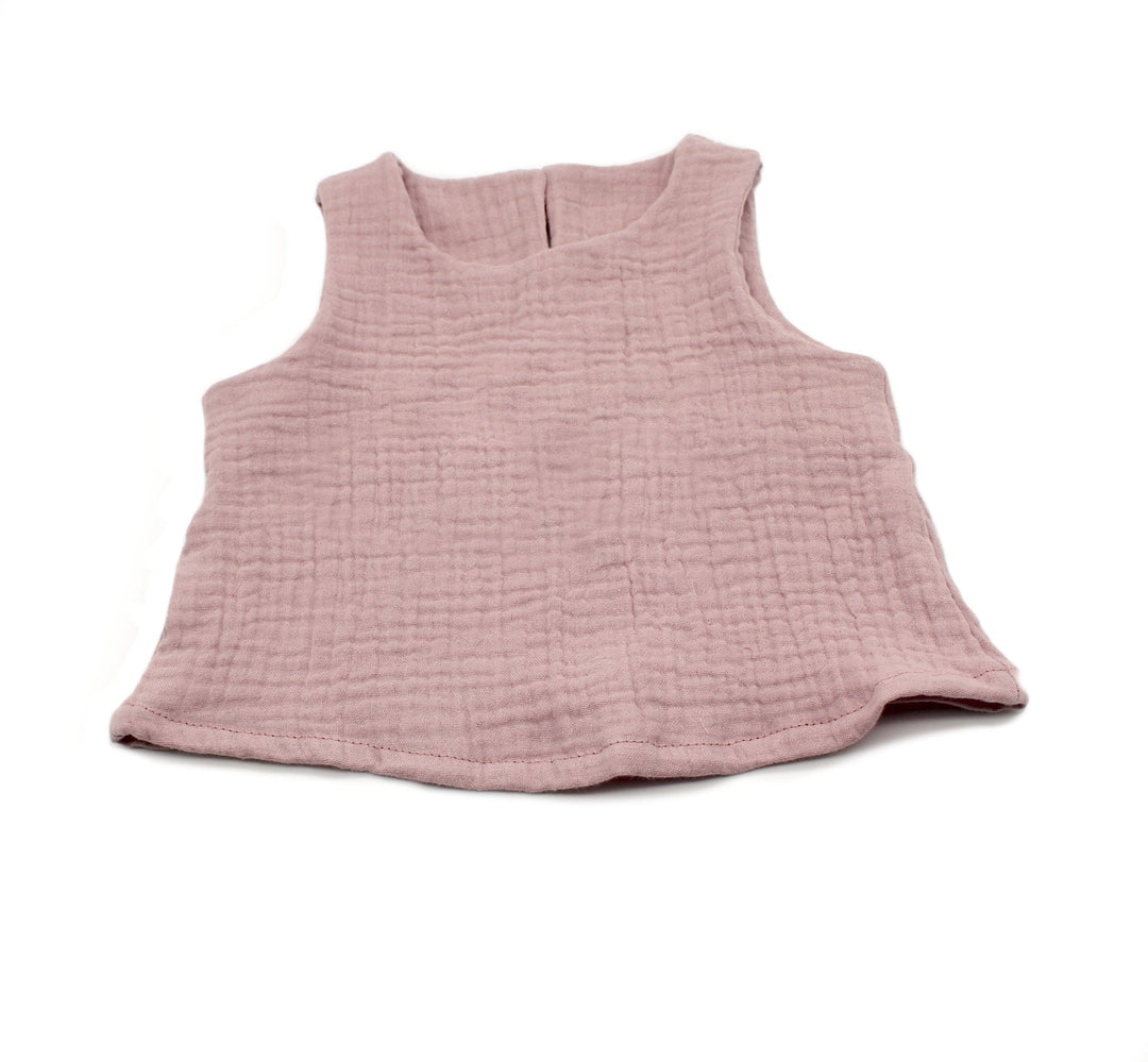 Muslin Summer Top - Pink 4 - 6 Years - AnnaKarinna