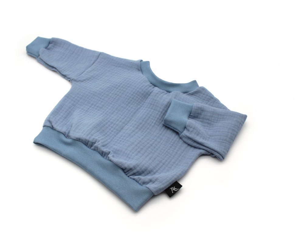 Muslin Sweater - Baby Blue 0 - 1 Year - AnnaKarinna