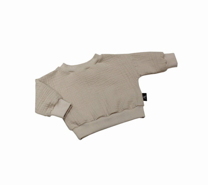 Muslin Sweater - Beige 0 - 1 Year - AnnaKarinna