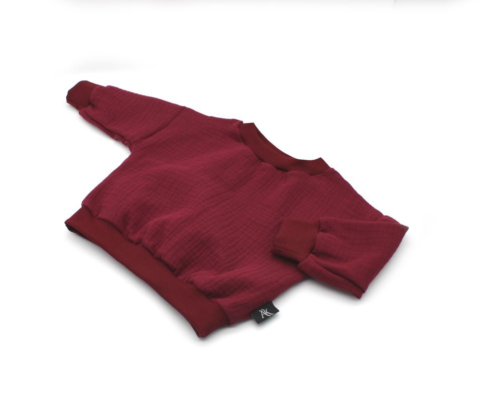 Muslin Sweater - Bordeaux 1 - 3 Years - AnnaKarinna