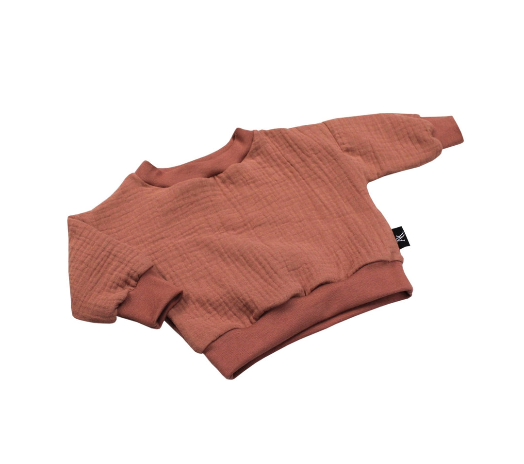 Muslin Sweater - Clay Pink 1 - 3 Years - AnnaKarinna