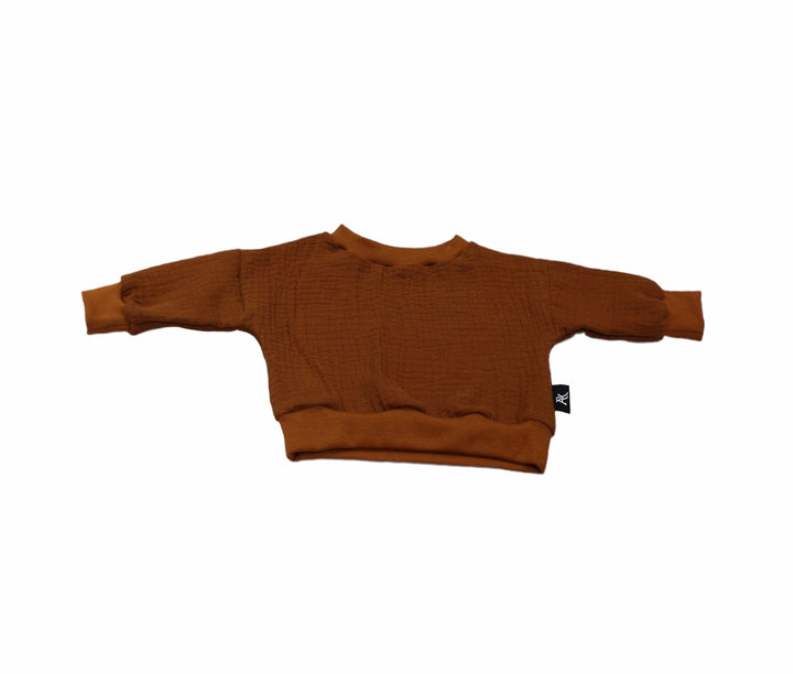 Muslin Sweater - Cognac 0 - 1 Year - AnnaKarinna