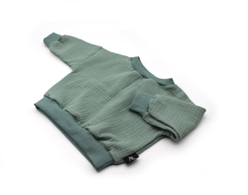 Muslin Sweater - Green 0 - 1 Year - AnnaKarinna