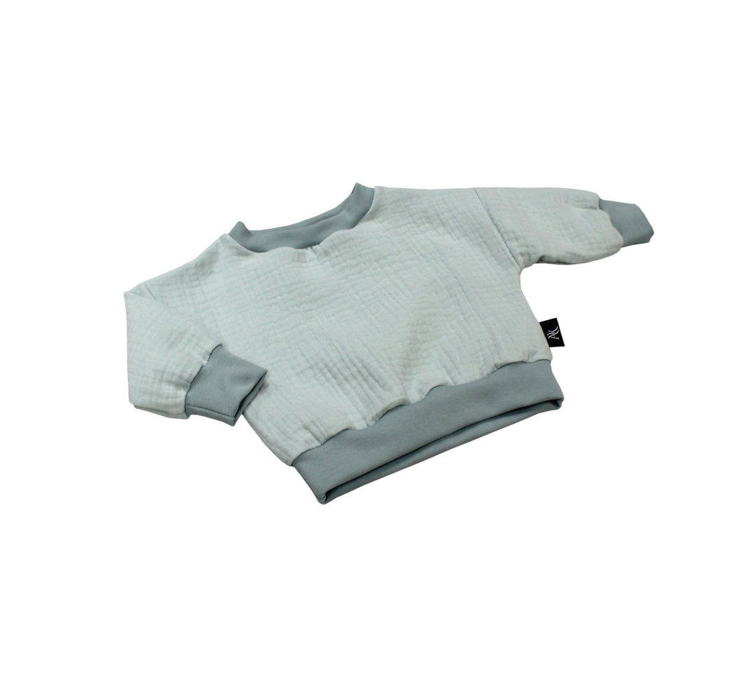 Muslin Sweater - Sea Green 0 - 1 Year - AnnaKarinna