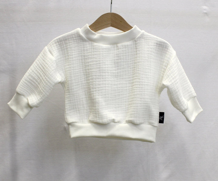 Muslin Sweater - White 4 - 6 Years - AnnaKarinna