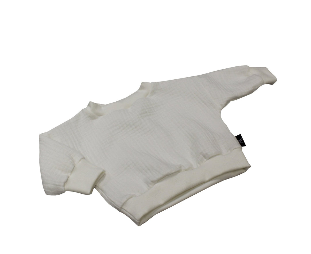 Muslin Sweater - White 4 - 6 Years - AnnaKarinna