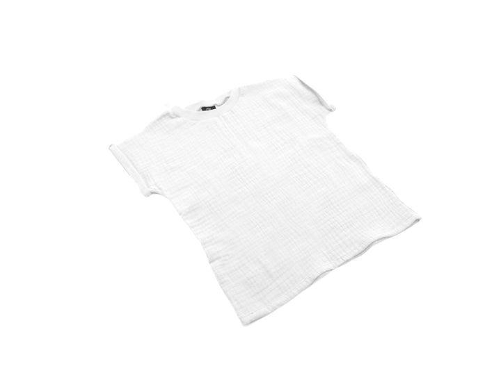 Muslin T-shirt and Pants Set - White 1 - 3 Years - AnnaKarinna