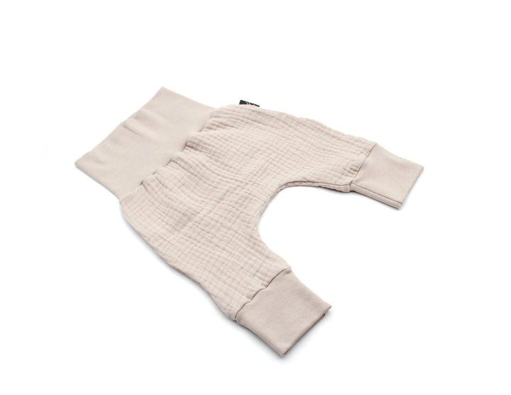 Muslin Top and Baggy Pants Set - Beige 0 - 1 Year - AnnaKarinna