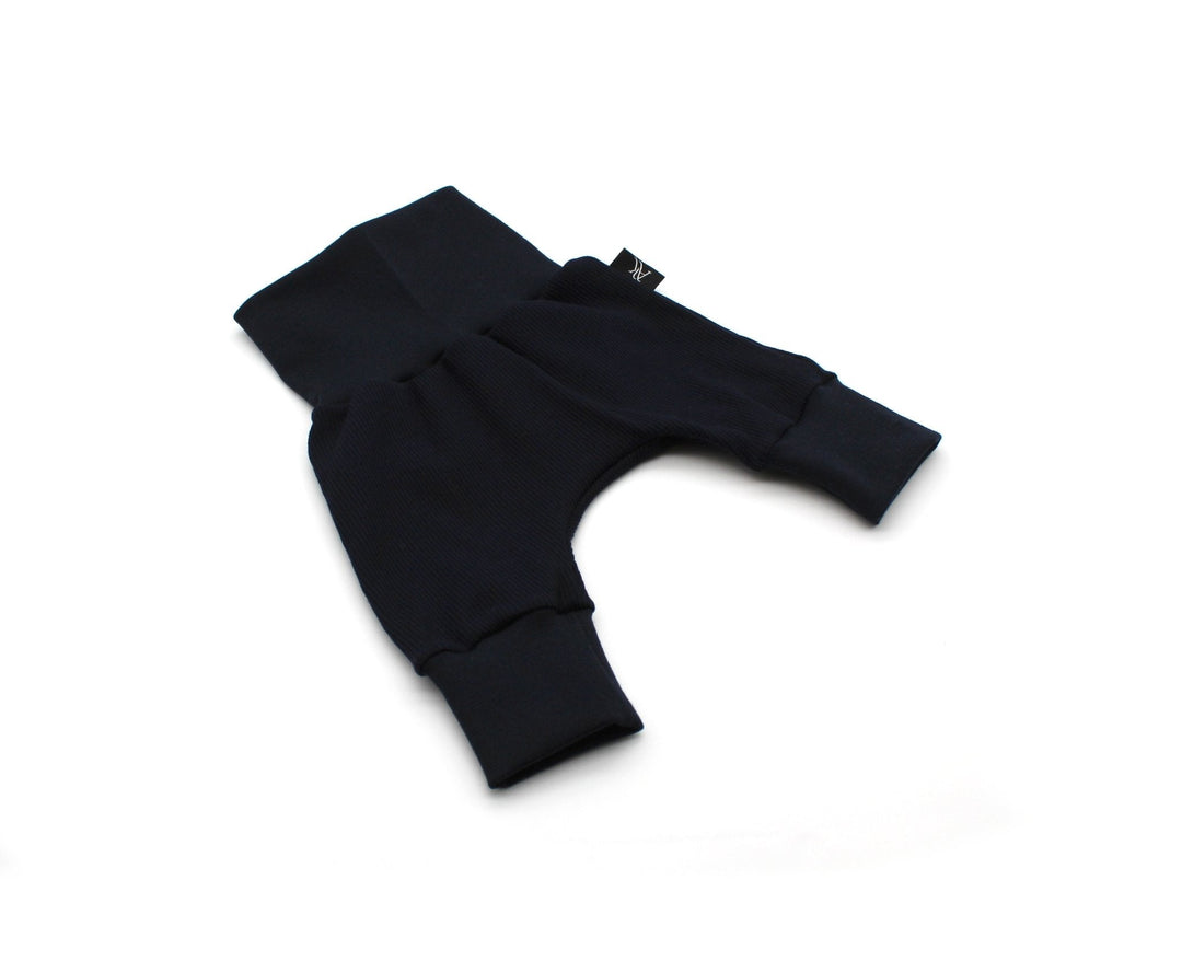 Navy Blue Baggy Rib Cotton Pants 1 - 3 Years - AnnaKarinna