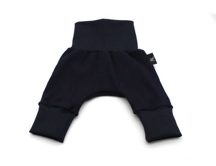 Navy Blue Baggy Rib Cotton Pants 1 - 3 Years - AnnaKarinna