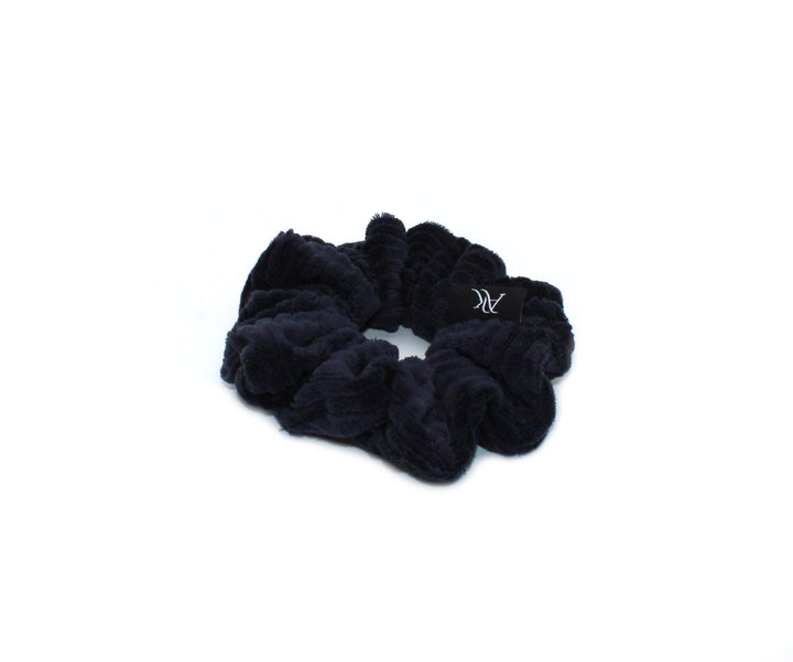 Navy Blue Turban Headband & Medium Scrunchie Set - AnnaKarinna