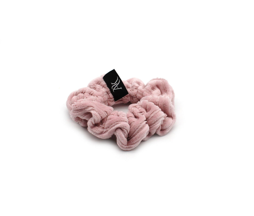 Nude pink Rib cotton Scrunchie - AnnaKarinna