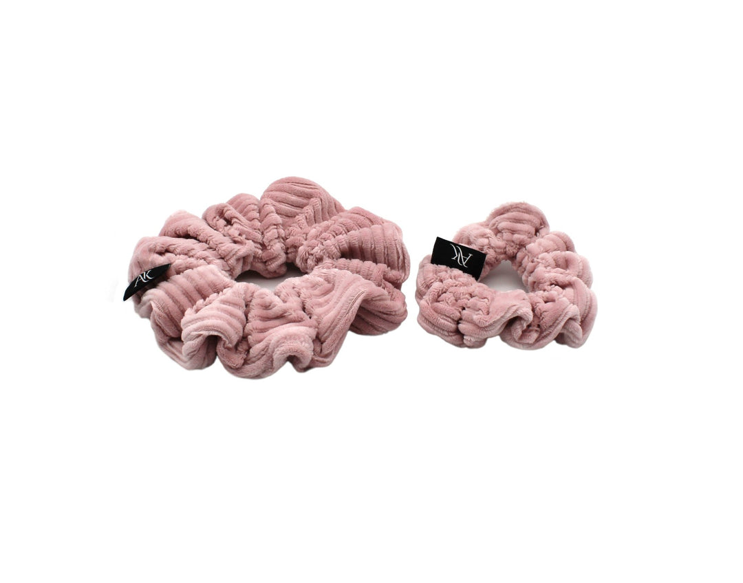 Nude pink Rib cotton Scrunchie - AnnaKarinna