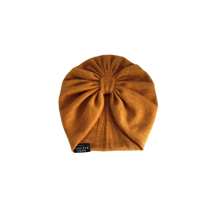 Ocher Merino Wool Turban - AnnaKarinna