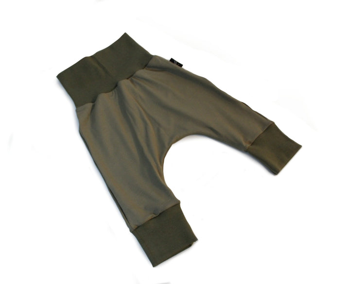 Olive Green Bamboo Baggy Pants 0 - 1 Year - AnnaKarinna