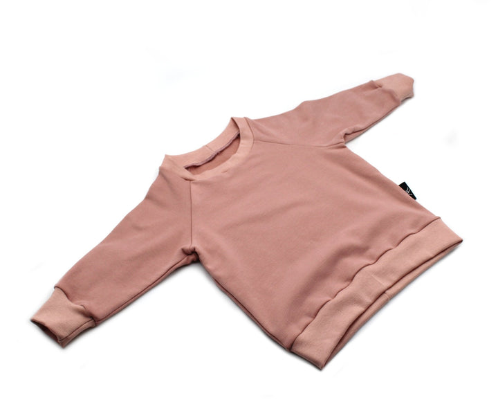 Organic Baby Pullover Nude Pink Color 1 - 3 Years - AnnaKarinna