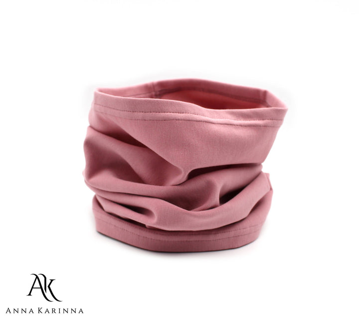 Organic Cotton Powder Pink Tube Scarf - AnnaKarinna