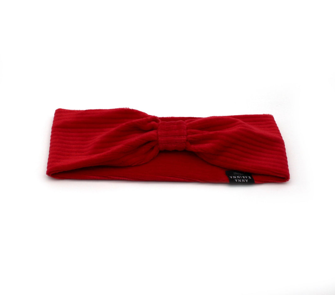 Red Turban Baby Headband - AnnaKarinna