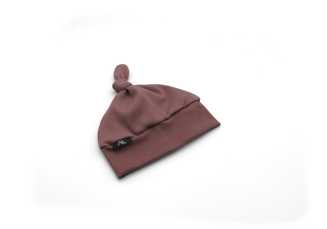 Rib Cotton Beanie - Old Mauve - AnnaKarinna