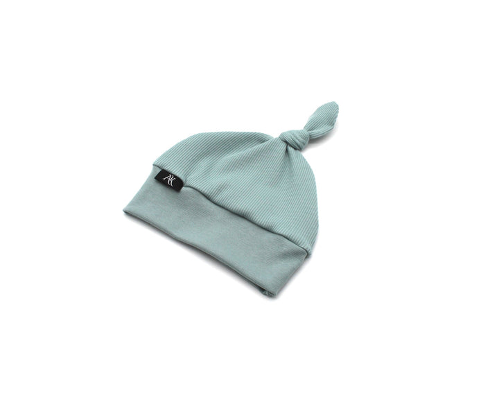 Rib Cotton Beanie - Sea Green - AnnaKarinna