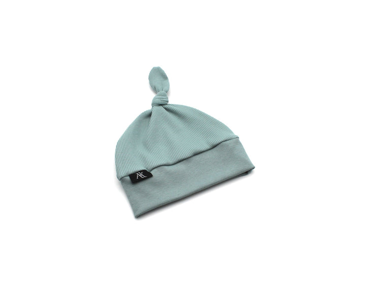 Rib Cotton Beanie - Sea Green - AnnaKarinna