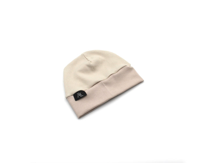 Rib Cotton Hat - Beige - AnnaKarinna