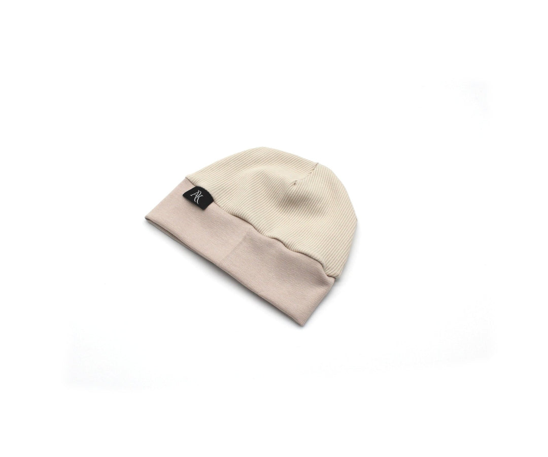 Rib Cotton Hat - Beige - AnnaKarinna