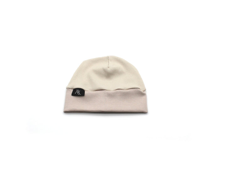 Rib Cotton Hat - Beige - AnnaKarinna