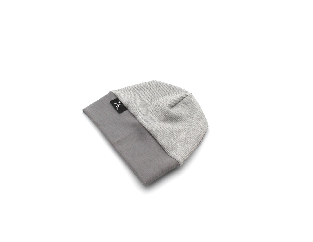 Rib Cotton Hat - Gray Melage - AnnaKarinna