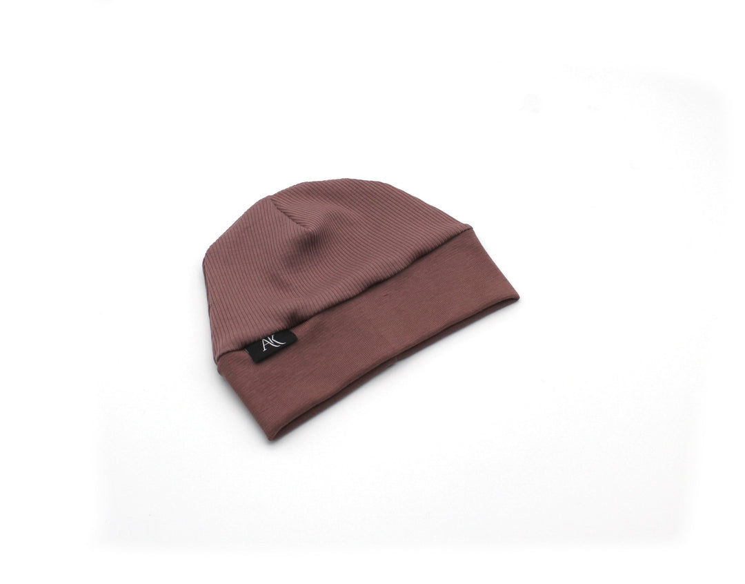 Rib Cotton Hat - Old Mauve - AnnaKarinna