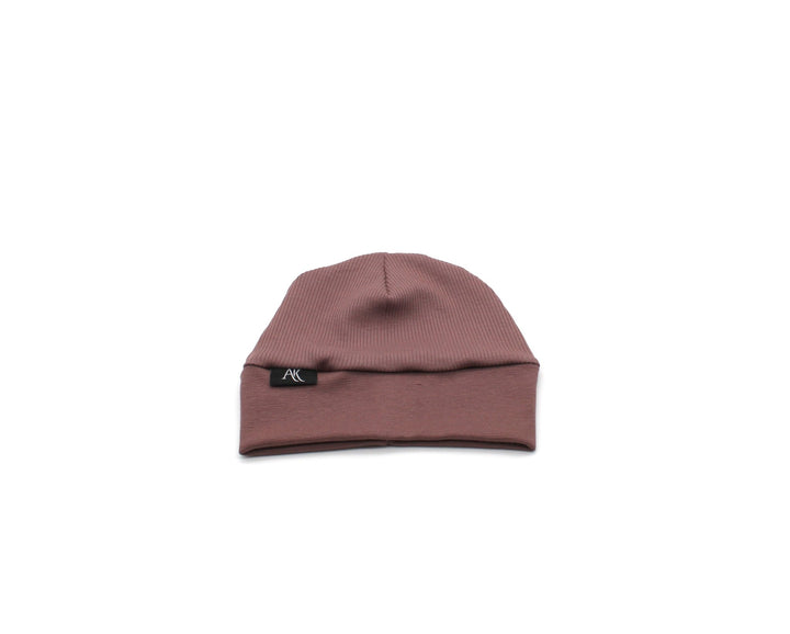 Rib Cotton Hat - Old Mauve - AnnaKarinna