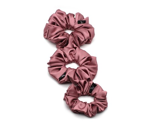 Satin XL Clay Pink scrunchie - AnnaKarinna