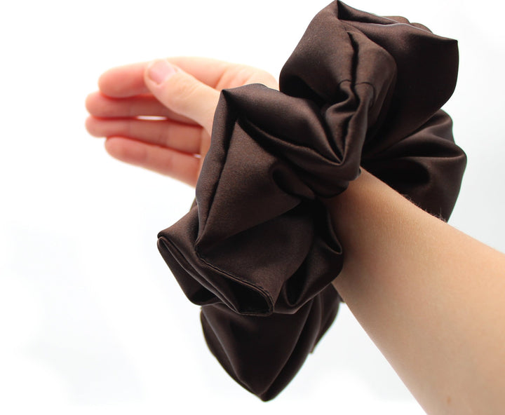 Satin XL, Medium, Small Brown scrunchie - AnnaKarinna