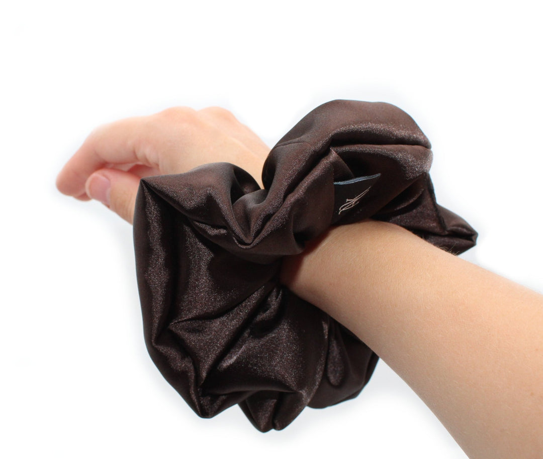 Satin XL, Medium, Small Brown scrunchie - AnnaKarinna