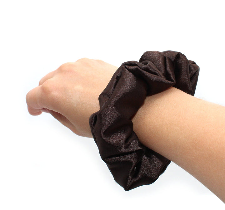 Satin XL, Medium, Small Brown scrunchie - AnnaKarinna