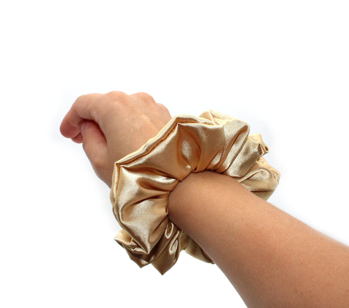 Satin XL, Medium, Small Gold scrunchie - AnnaKarinna