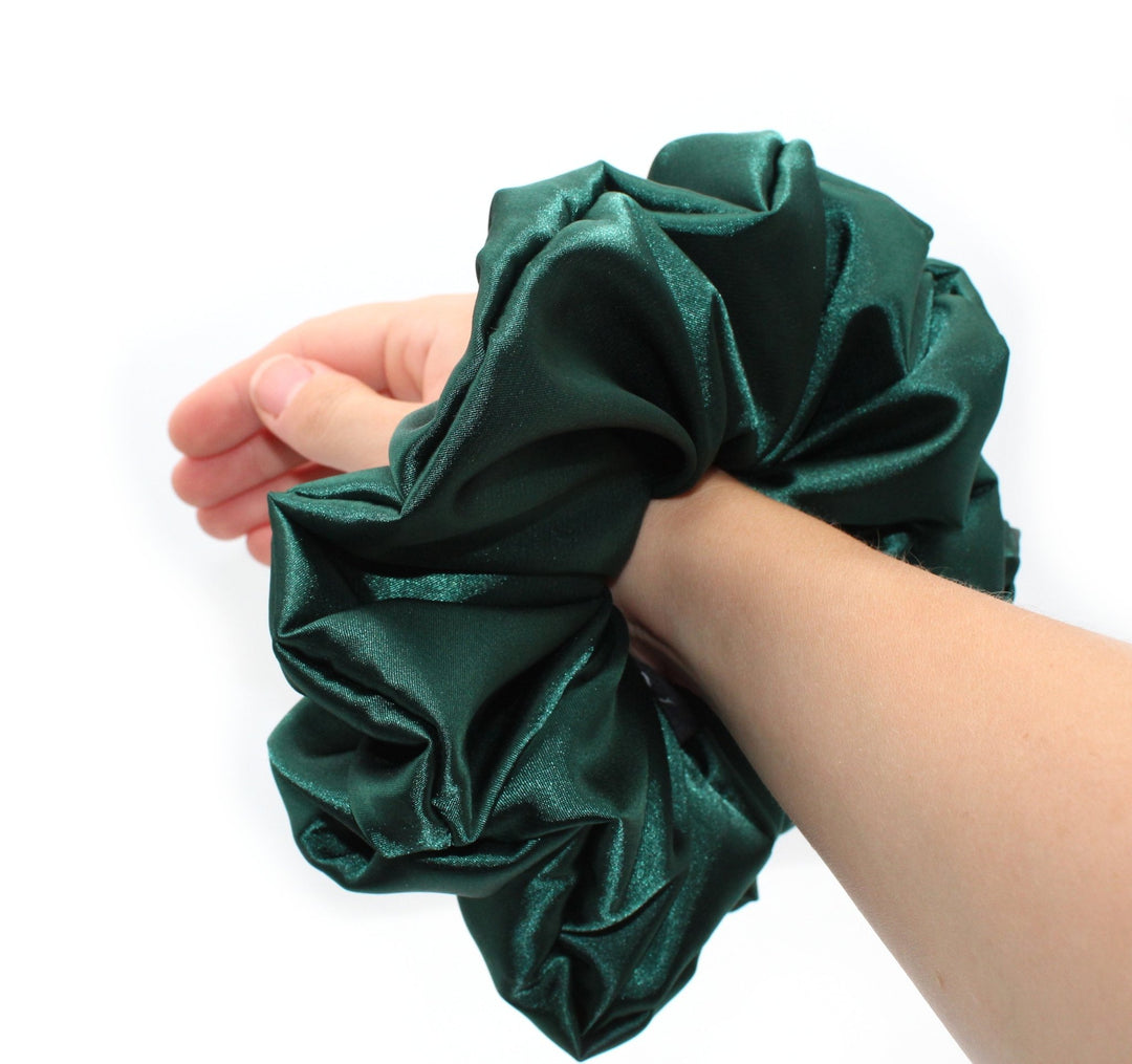 Satin XL, Medium, Small Green scrunchie - AnnaKarinna