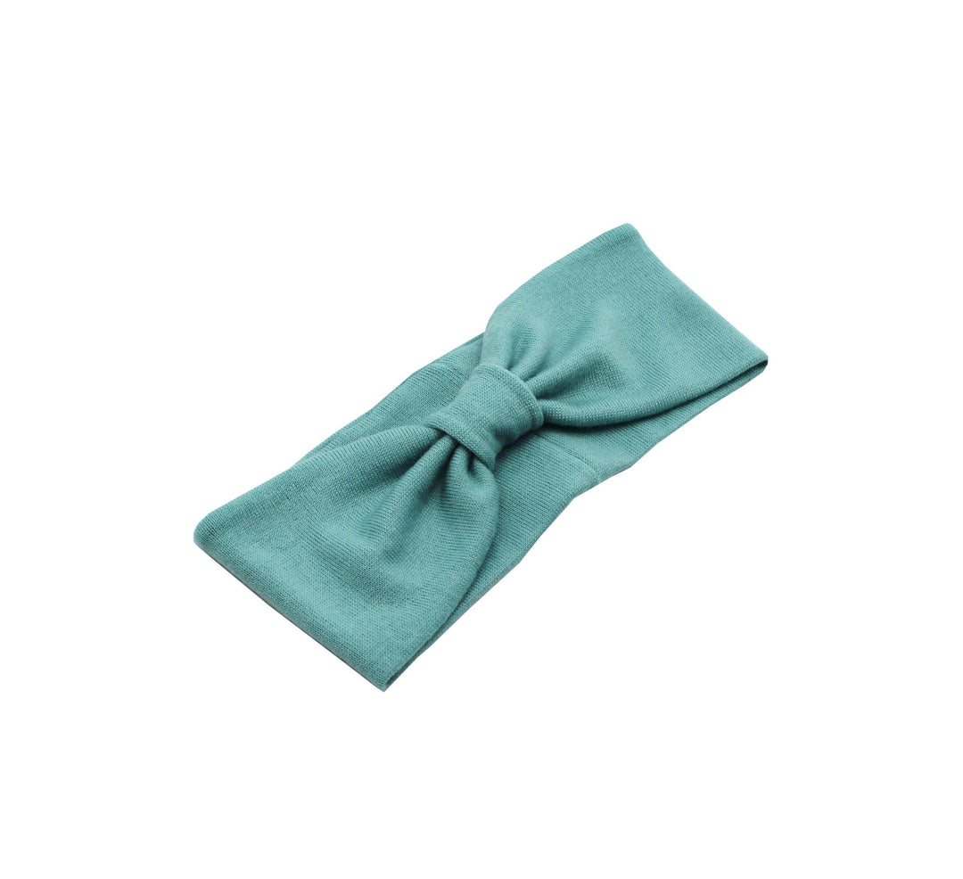 Sea Green Merino Wool turban headband, Soft Mommy and me Headband - AnnaKarinna