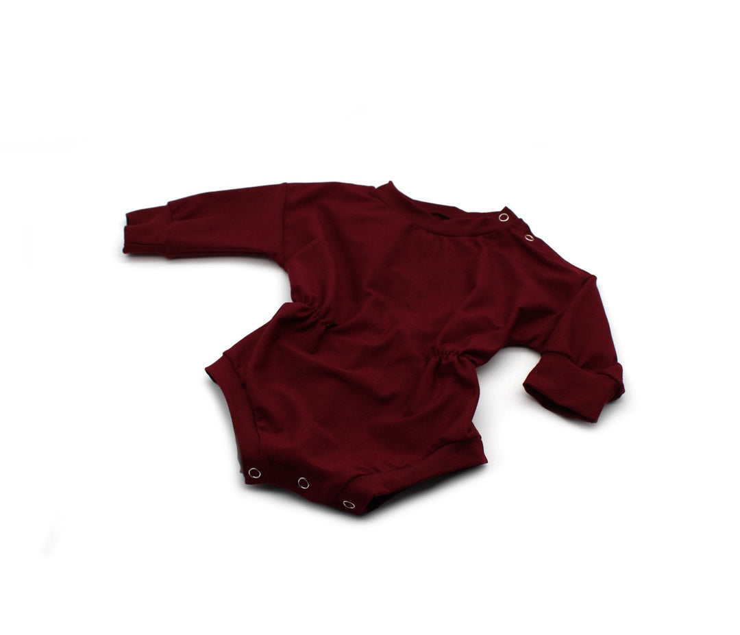 Sweater romper baby girl - Bordeaux color 1 - 3 Years - AnnaKarinna
