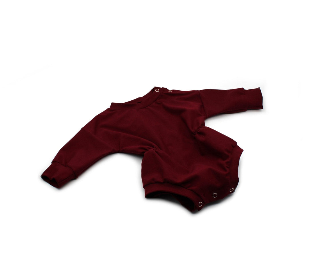 Sweater romper baby girl - Bordeaux color 1 - 3 Years - AnnaKarinna