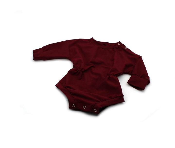 Sweater romper baby girl - Bordeaux color 1 - 3 Years - AnnaKarinna