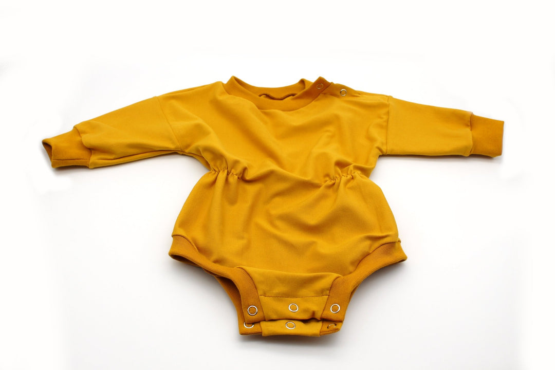 Sweater romper baby girl - Ocher color 0 -1 Year - AnnaKarinna