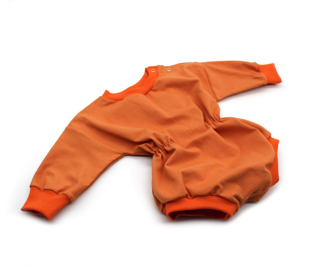 Sweater Romper Baby Girl - Orange Color 0- 1 Year - AnnaKarinna