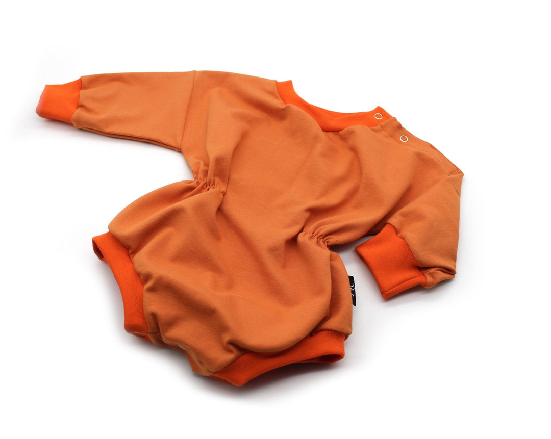 Sweater Romper Baby Girl - Orange Color NB - AnnaKarinna