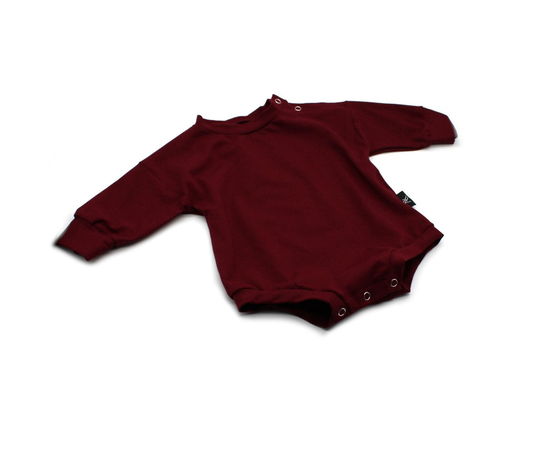 Sweater romper - Bordeaux color 1 - 3 Years - AnnaKarinna
