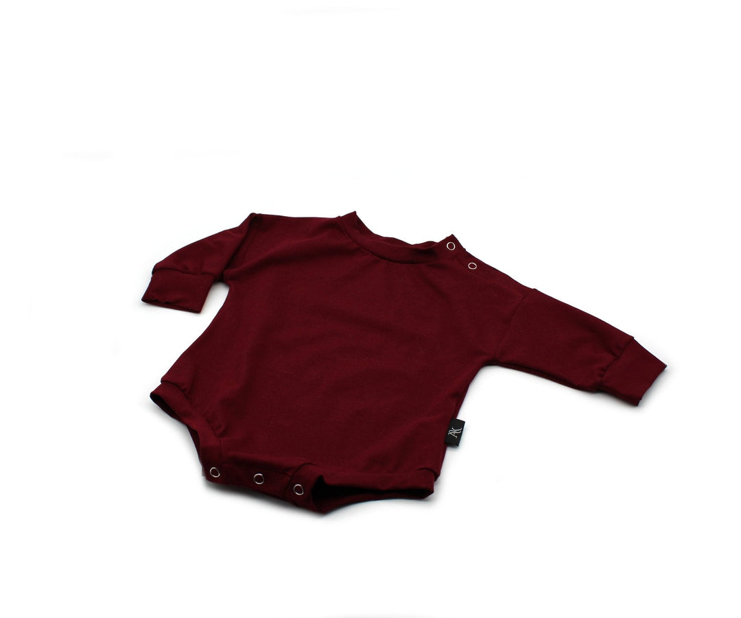 Sweater romper - Bordeaux color 1 - 3 Years - AnnaKarinna